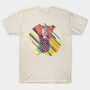 Retro pineapple pattern T-Shirt